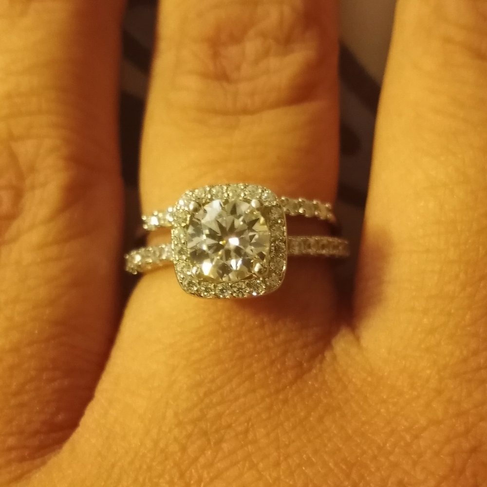 Genuine Platinum Ring Set